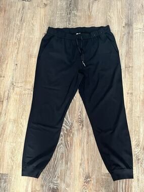 Member’s Mark Travel Jogger Men’s XL Black Stretch Drawstring Performance Pants